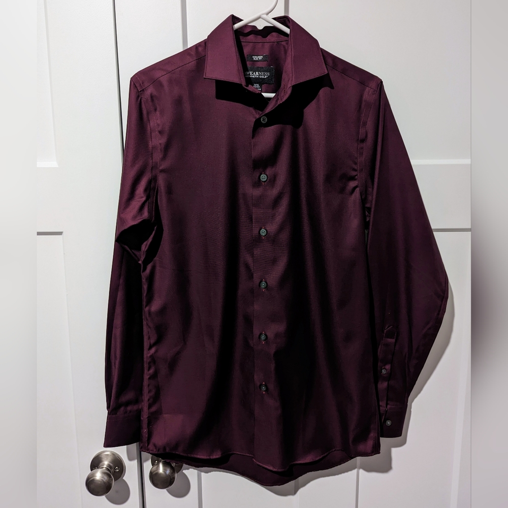 Dress Shirt, Maroon